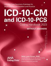 Cover of ICD-10-CM and ICD-10-PCS Coding Handbook 2023 Without Answers